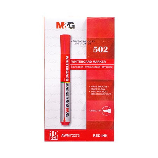 [STO:MARQ-06562] MARQUEUR WB CHISEL ROUGE M&G Y2273