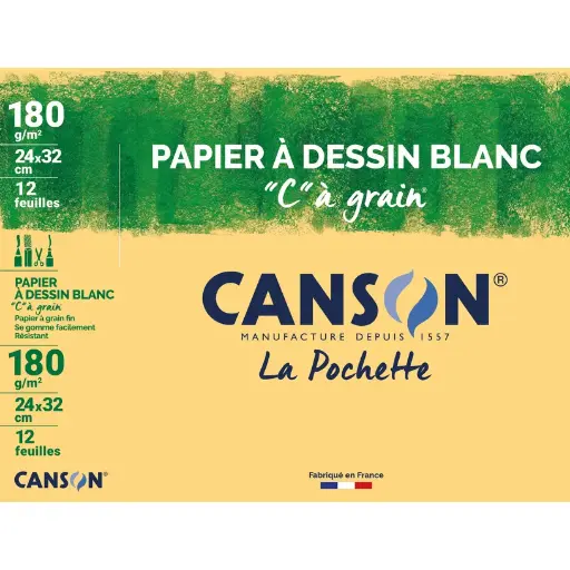 [STO:POCH-07488] POCHETTE DESSIN CANSON COULEUR 180G/B