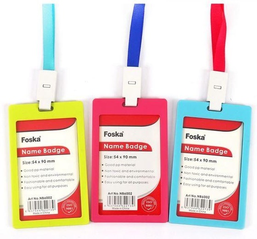 [STO:BADG-00406] BADGE NOMINATIF NB6002/NB6001 FOSKA