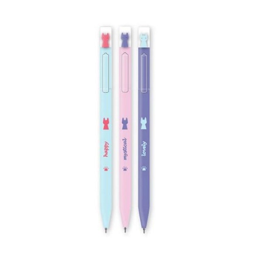[STO:STYL-09185] STYLO MG BLEU RETRACTABLE ADORABLE PET H9871