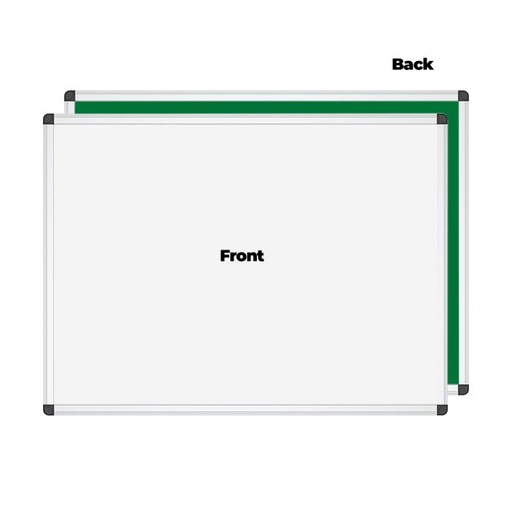 [STO:TABL-09449] TABLEAU BLANC 100*150 DOUBLE FACE BLANC/VERT