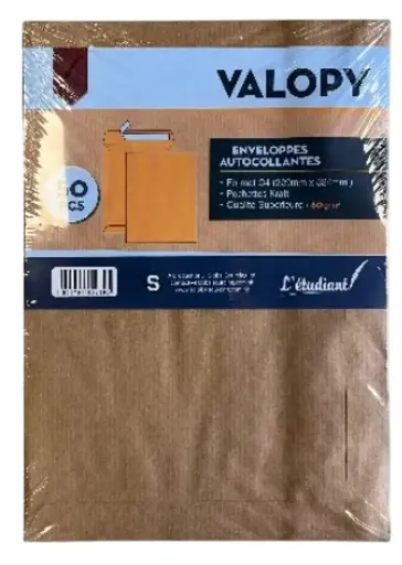 [STO:ENVE-04296] ENVELOPPE KRAFT L'ETUDIANT A5