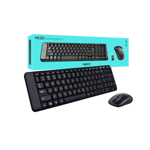 [STO:CLAV-02963] CLAVIER +SOURIS LOGITECH MK220 QWERTY